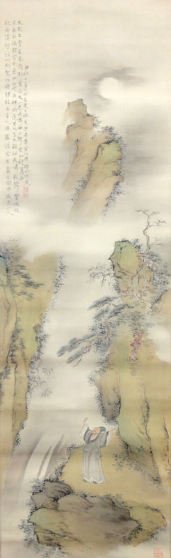 矢野橋村 夏雨新晴図/掛け軸 絵画の買取.販売.表装/長良川画廊