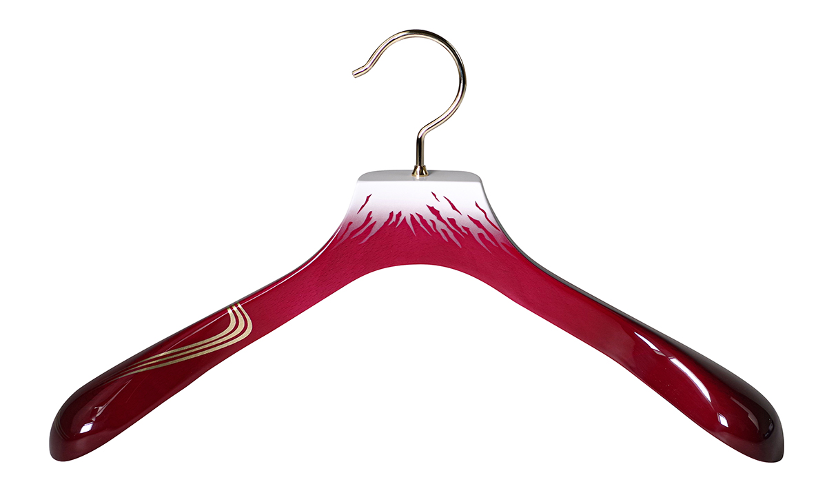 AUT-06/メンズジャケットハンガー/アーモンド - NAKATA HANGER