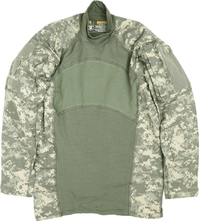 米軍実物 MASSIF コンバットシャツ ACU ミリタリーショップ 革ジャン