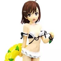 買取】とある科学の超電磁砲S 御坂美琴 水着フィギュア 全高約65センチ