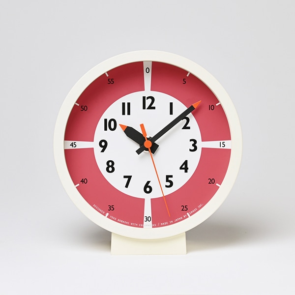 fun pun clock YD18-05 RE 置き時計(レッド): funpunclock to wear