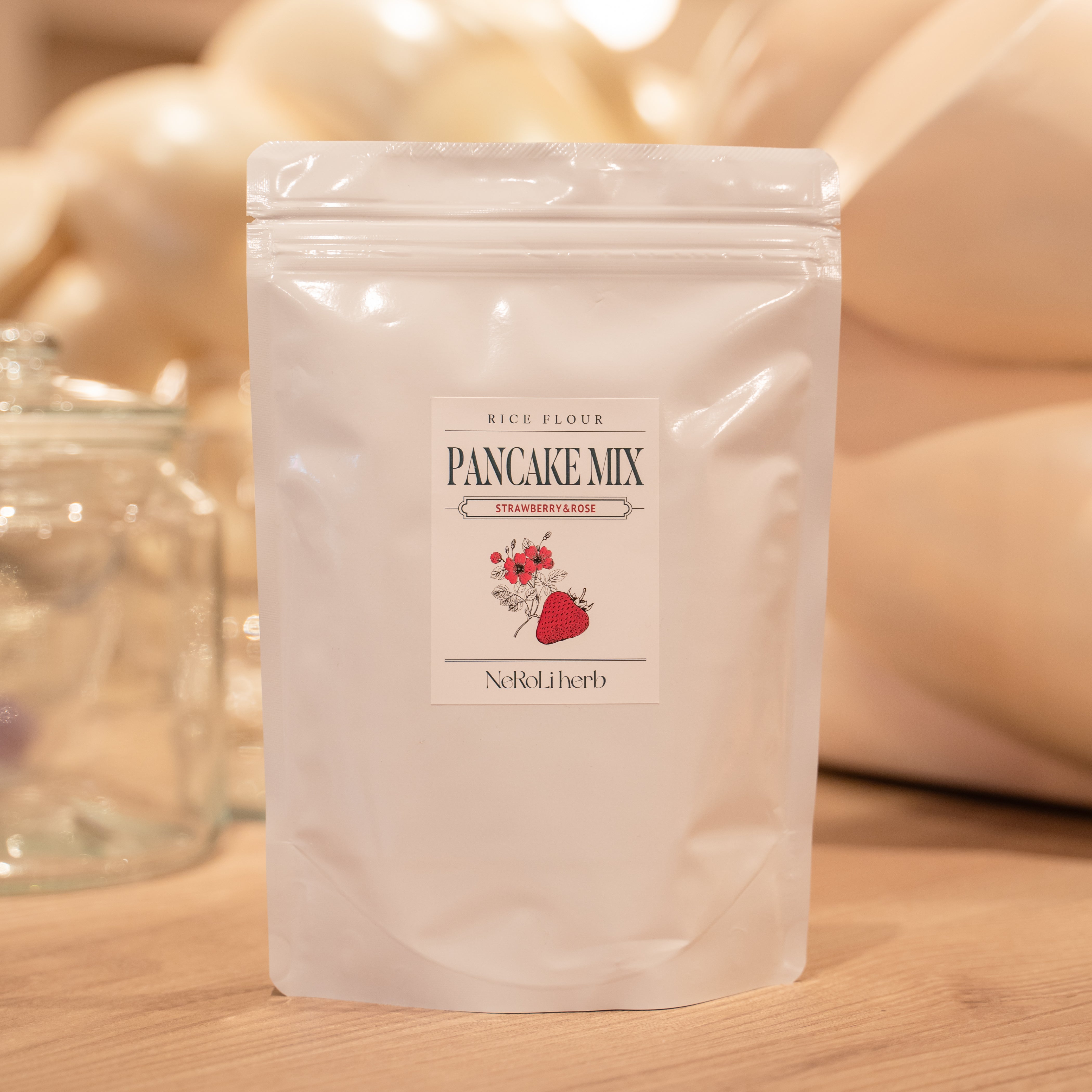 Strawberry&Rose PANCAKE MIX | NeRoLi herb