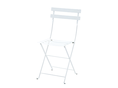 メタルフォールディングチェア／01ホワイト ｜ ニチエス NICHIESU