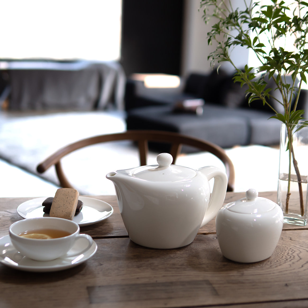 ポット｜柳宗理ボーンチャイナシリーズ｜柳宗理｜白いカフェ食器