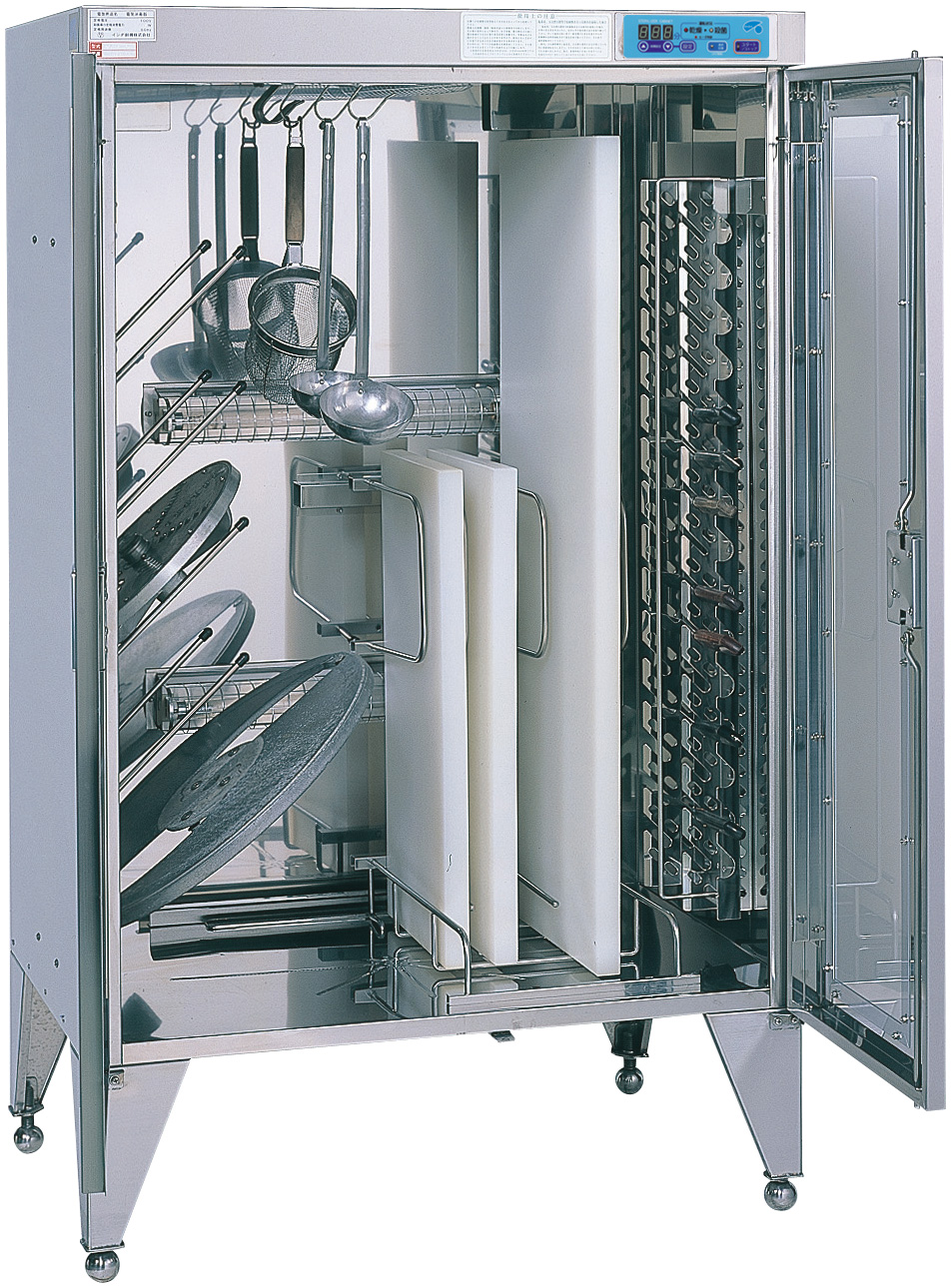 包丁まな板殺菌庫スリム型/乾燥機能付き - （消毒保管機器｜包丁まな板