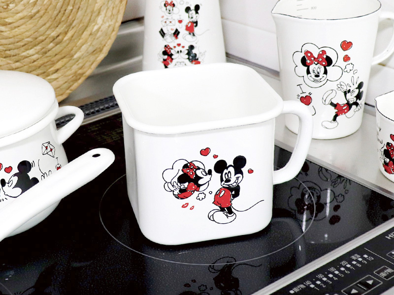 ミッキー＆ミニー ホーローマルチスクエアポット | 株式会社タマハシ