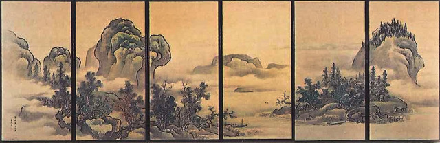 山水図襖 谷文晁筆 十二面 - さがの歴史・文化お宝帳