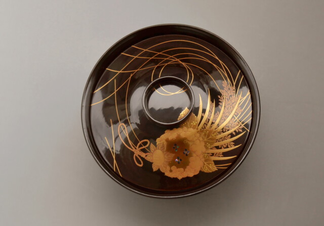 加賀蒔絵漆椀5客 蒔絵椀 漆器 Antique Sam's Collection