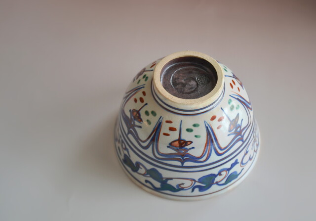 Antique Sam's Collection色絵安南茶碗 松古窯 佐久間勝山作