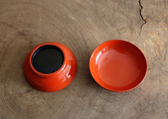 輪島朱塗碗 朱塗向付 小皿5枚 漆皿 朱塗皿 5枚組Antique Sam's Collection