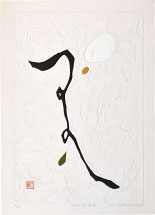 ハクマキ木版画希少抽象表現主義HAKU MAKI Original 1972 ハクマキ木