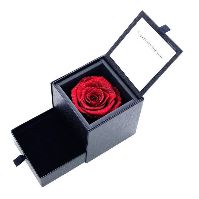 プリザーブドフラワー ボックス ネックレス ジュエリーケース 薔薇