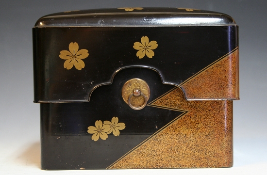 古美術青華堂｜H483 蒔絵・桜片身替文小箱（江戸時代）