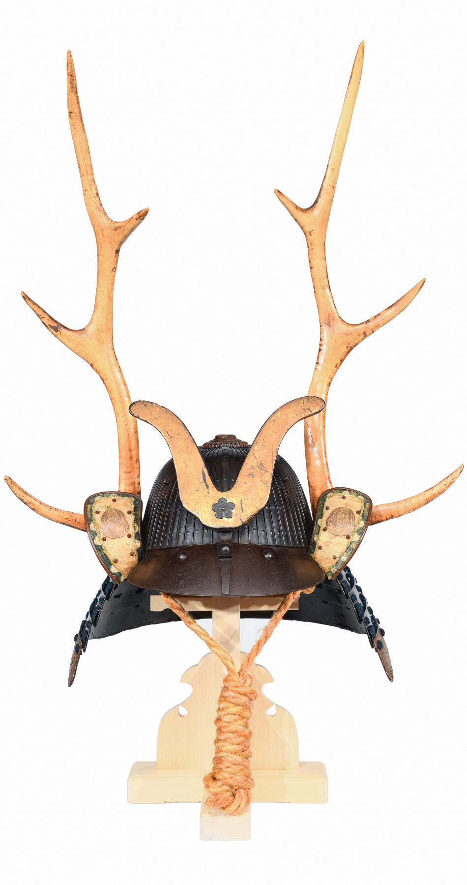 兜 鉄錆地六十二間筋兜 鹿角脇立 (BU-070319)｜刀・日本刀の販売なら