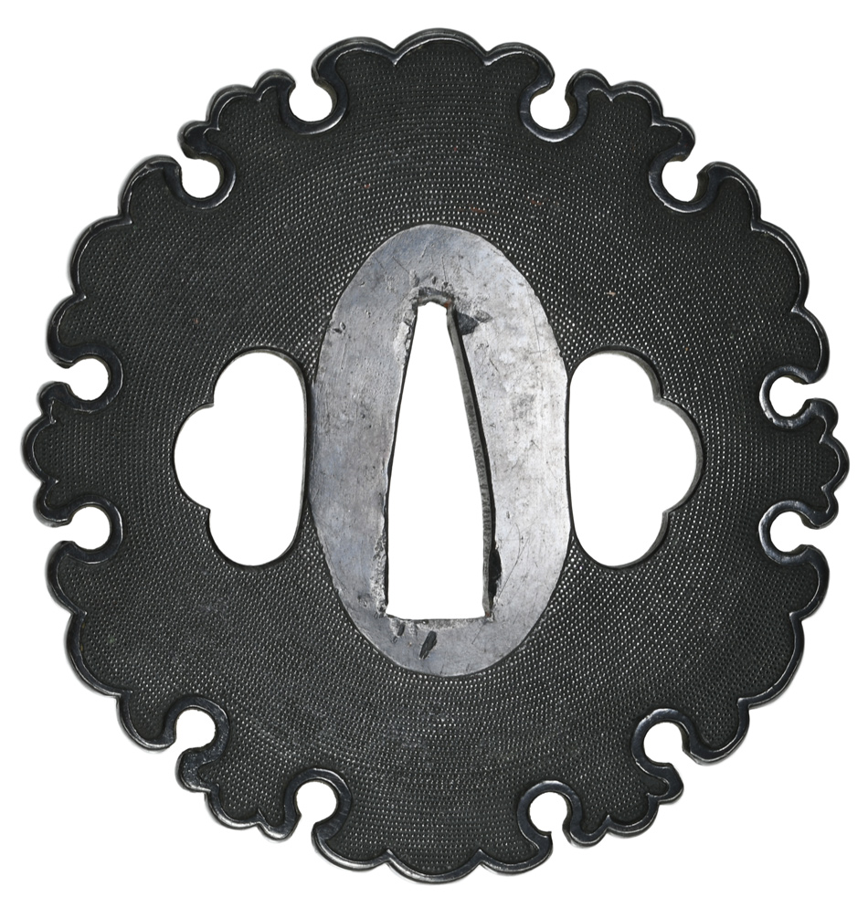 鍔 無銘 加賀金工 雪輪図鍔(TU-020423)｜刀・日本刀の販売なら日本刀