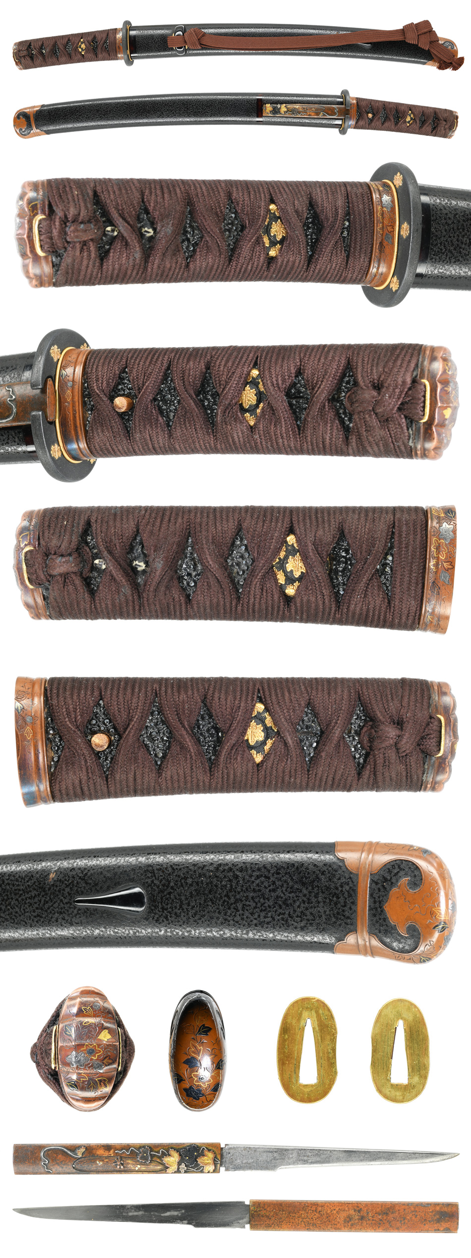 寸延短刀 金高 附 変塗鞘短刀拵（TA-120123)｜刀・日本刀の販売なら