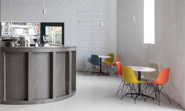 ビストロテーブル ラウンド インドア用 φ79.6cm /ホワイト×ベーシック