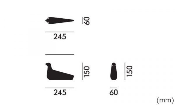 ロワゾー セラミック / モスグレー 光沢仕上げVitra（ヴィトラ