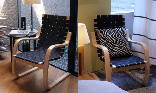 406 アームチェア / ナチュラル ブラックウェビングArtek（アルテック