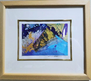 二重作龍夫・作 「桜花爛漫」 版画48/100 EYURIKA｜暮らしを彩る骨董品