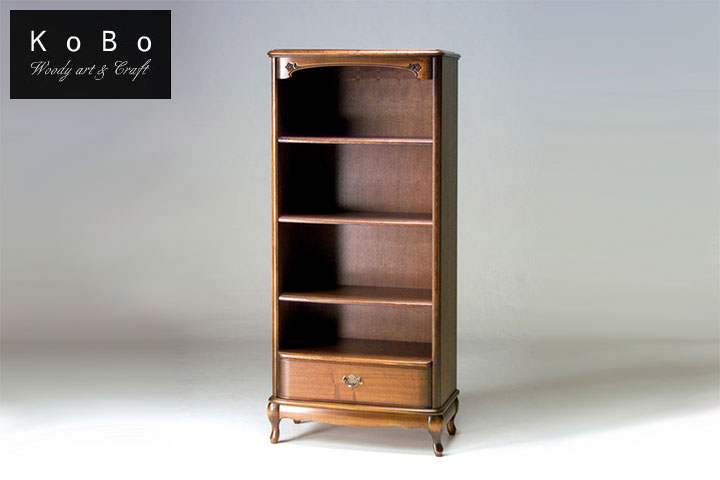 猫脚がとっても可愛いコンパクトなブックケース【書斎家具屋】