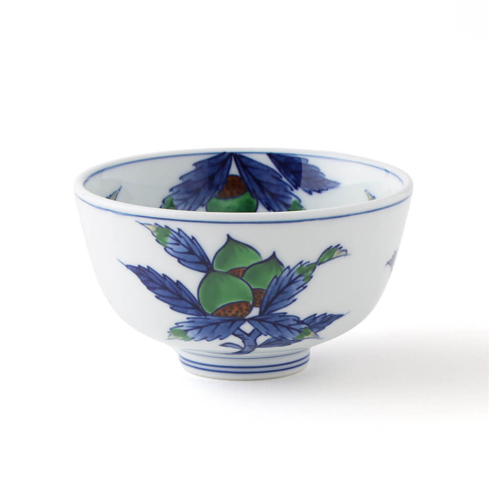 染錦栗絵 飯碗 ｜ 有田焼の源右衛門窯公式オンラインショップ