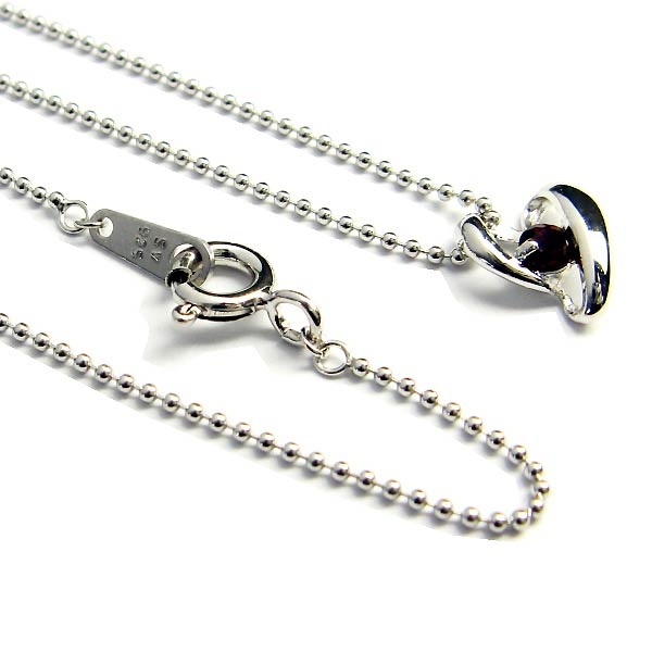 誕生石 スウィートハート シルバー ネックレス 8月 ペリドットを販売