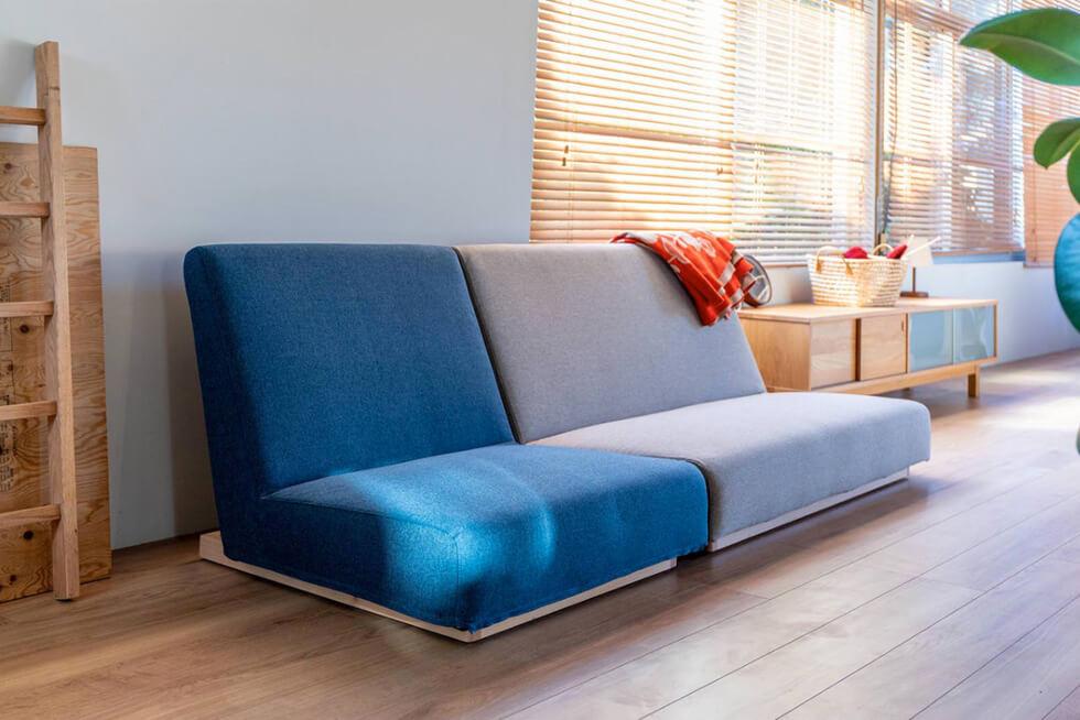 SIEVE】 フォーム ローソファ 1人掛け ブルー(ブルー): SIEVE｜SIEVE