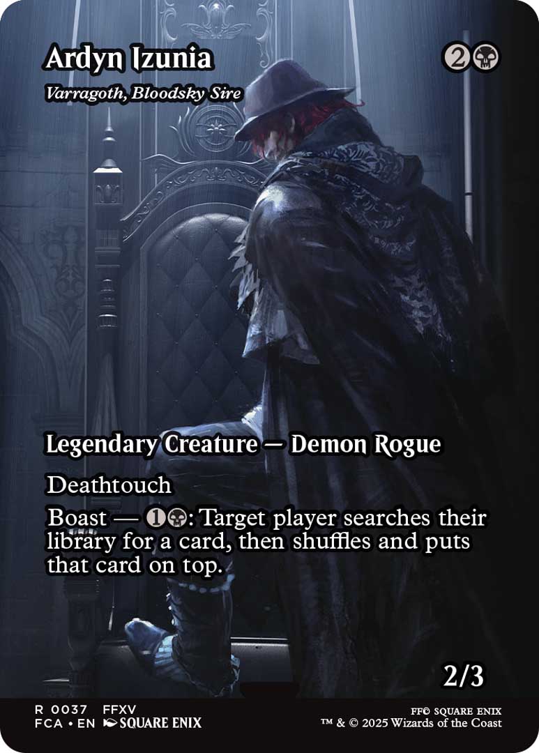 See the New Magic the Gathering Final Fantasy Ardyn FFXV Card