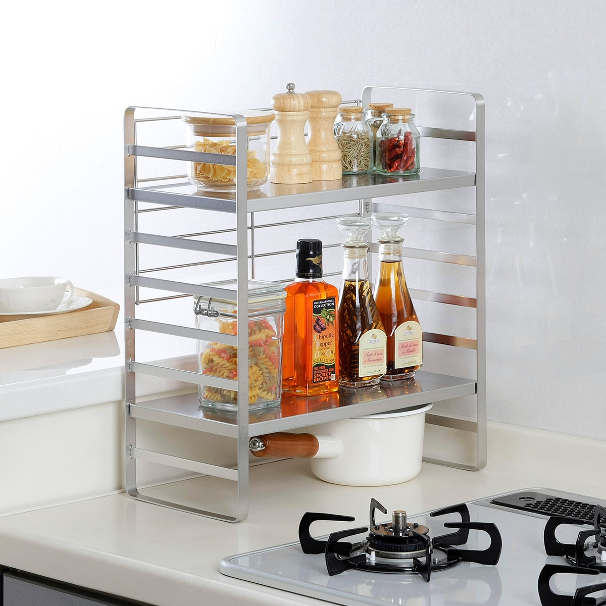 オールステンレス頑丈出窓ラック幅40 | 下村企販株式会社