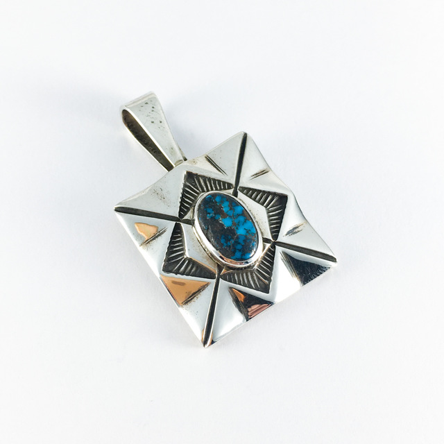 インディアンジュエリー ペンダント トップ 44 | ターコイズ・メンズ