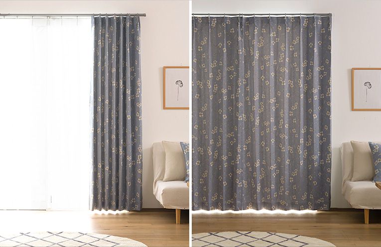 Garden in PARIS ガーデンインパリス 厚地カーテン【AH5008】ビデンス