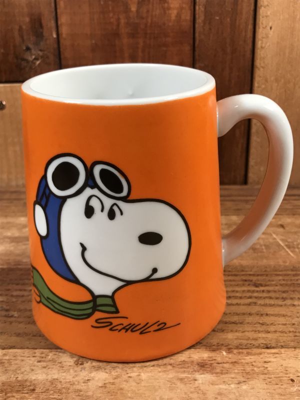 Peanuts Snoopy “Flying Ace” Ceramic Mug Music Box スヌーピー