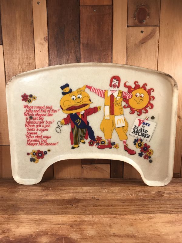 McDonaldland Glass Fiber Kids Tray マクドナルド ビンテージ キッズ