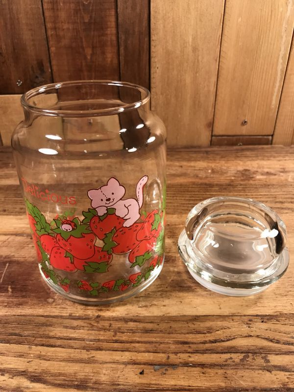 Strawberry Shortcake Medium Glass Canister ストロベリーショート