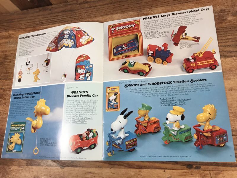 Aviva Toy Company Peanuts Snoopy Catalog アビバ社 ビンテージ