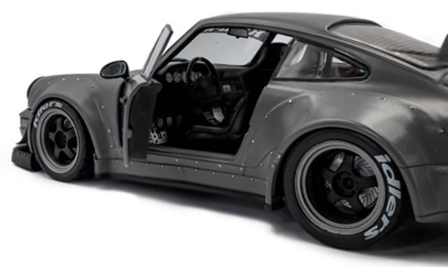 Solido 2016 Porsche 911 (964) RWB Bodykit Nardo Grey w/ Akira