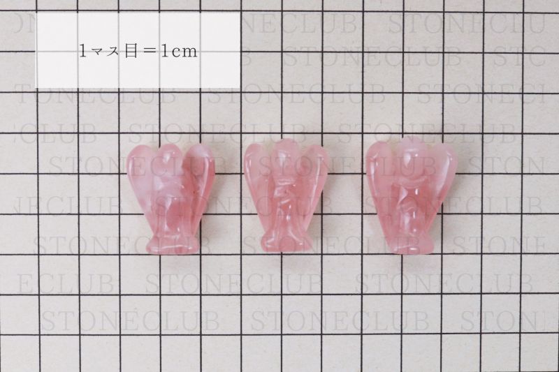 置物 ローズクォーツ 天使型 エンジェル ピンク カラー 水晶 恋愛 美