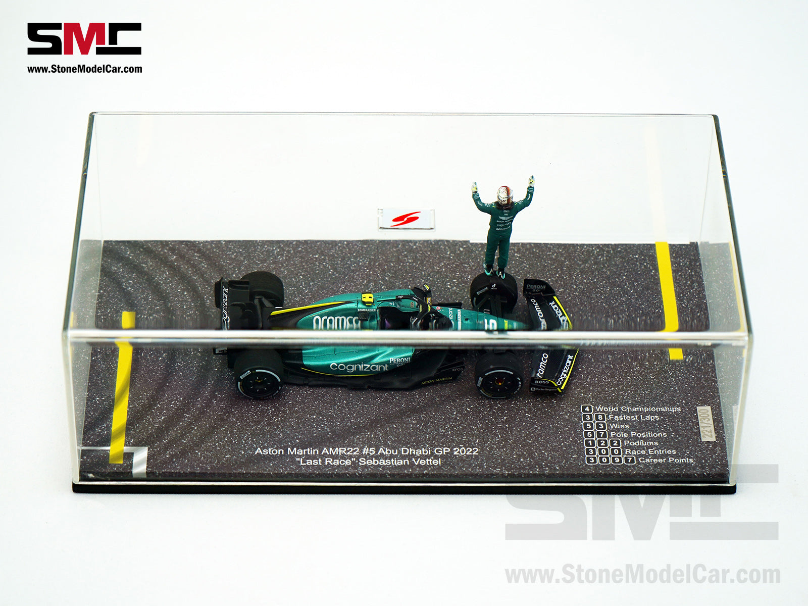 Aston Martin F1 AMR22 #5 Sebastian Vettel Abu Dhabi GP Last Race