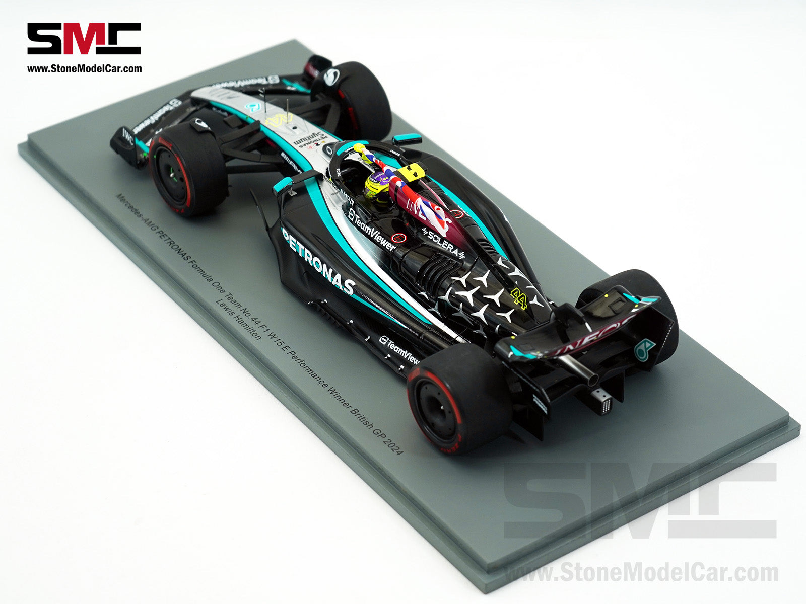 Mercedes F1 W15 #44 Lewis Hamilton British GP 2024 Winner Spark 1