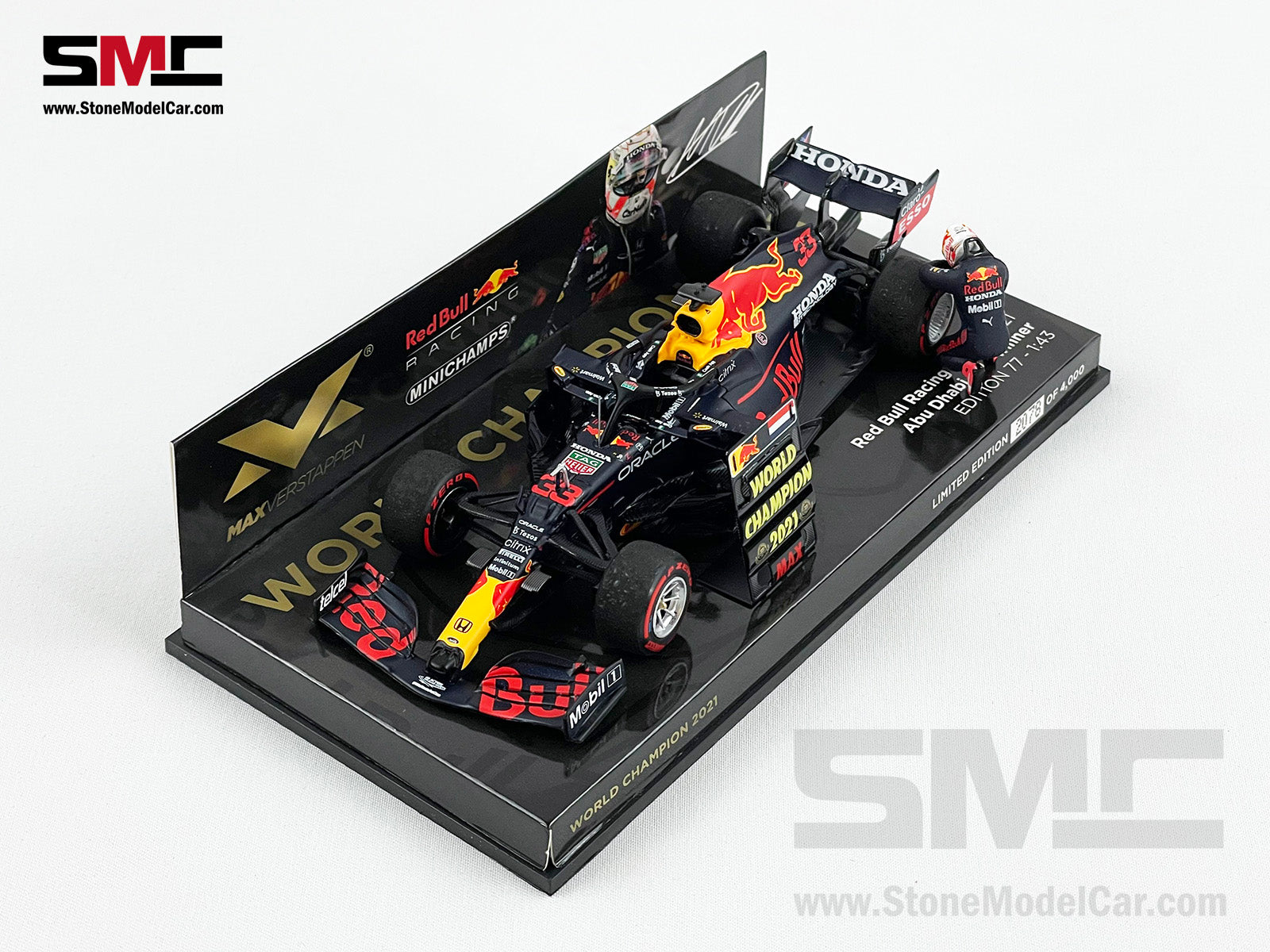 2021 F1 World Champion #33 Max Verstappen Red Bull RB16B Abu Dhabi