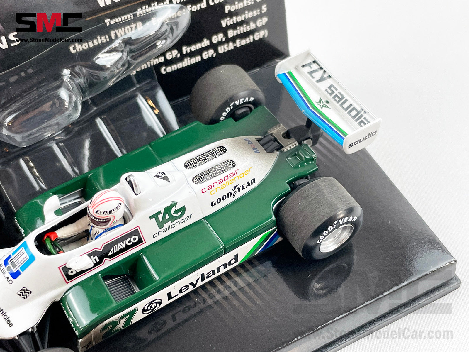 Williams F1 FW07B Alan Jones 1980 World Champion 1:43 MINICHAMPS