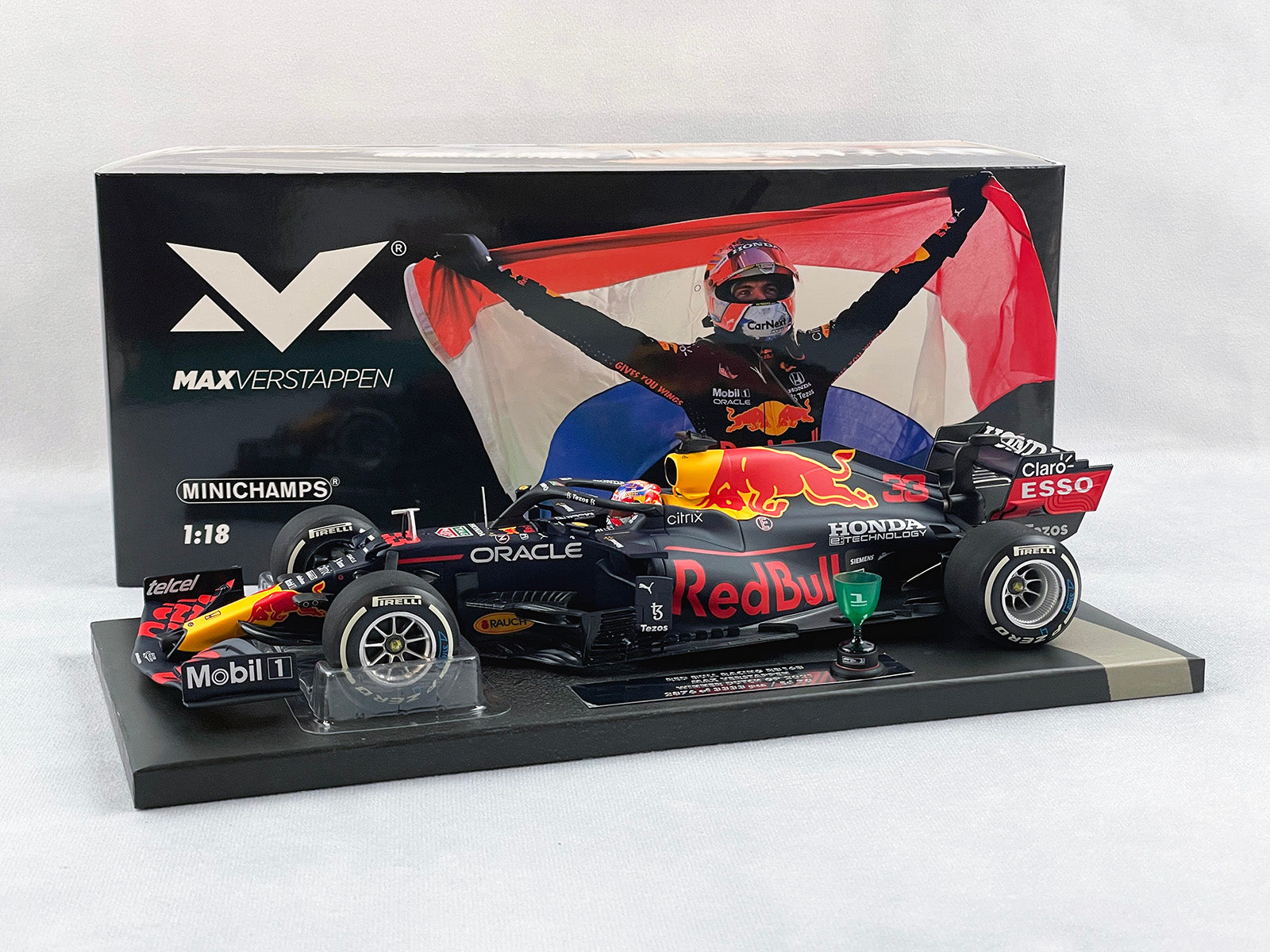 2021 F1 World Champion #33 Max Verstappen Red Bull RB16B