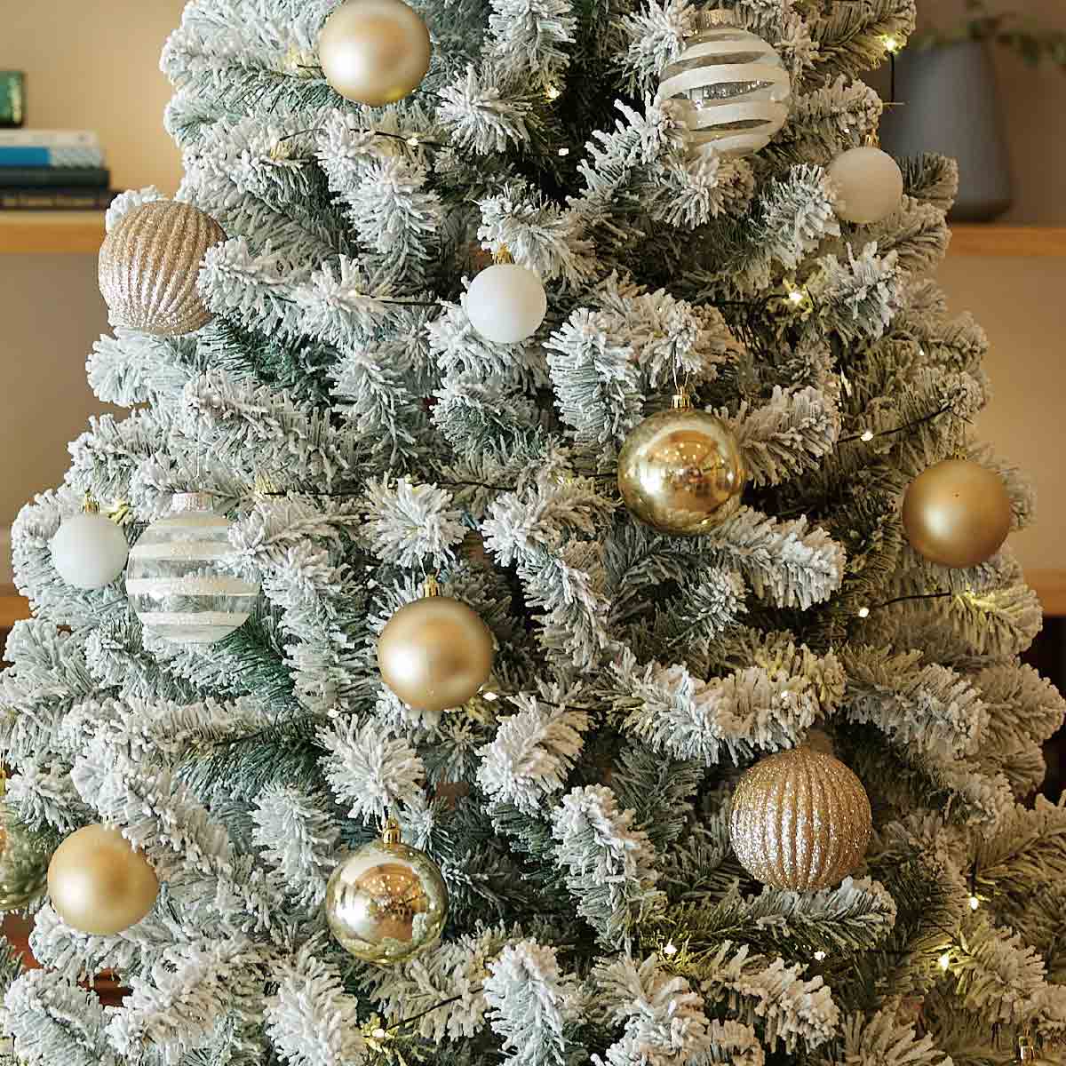 ウッドポットクリスマスツリーセット スノー［ストエキオリジナル］ 高