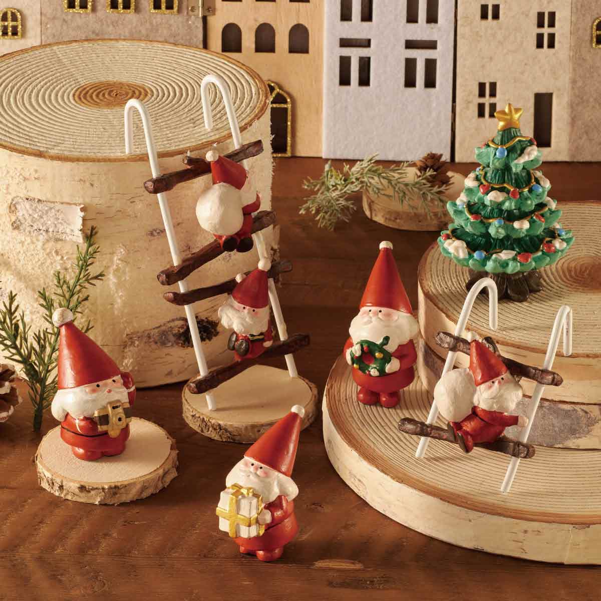 レジンサンタオブジェ プレゼントサンタ