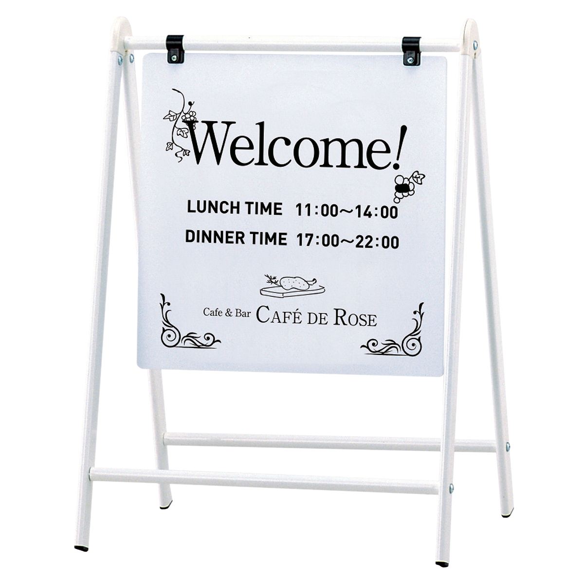 屋外スタンド看板 ブラック 無地