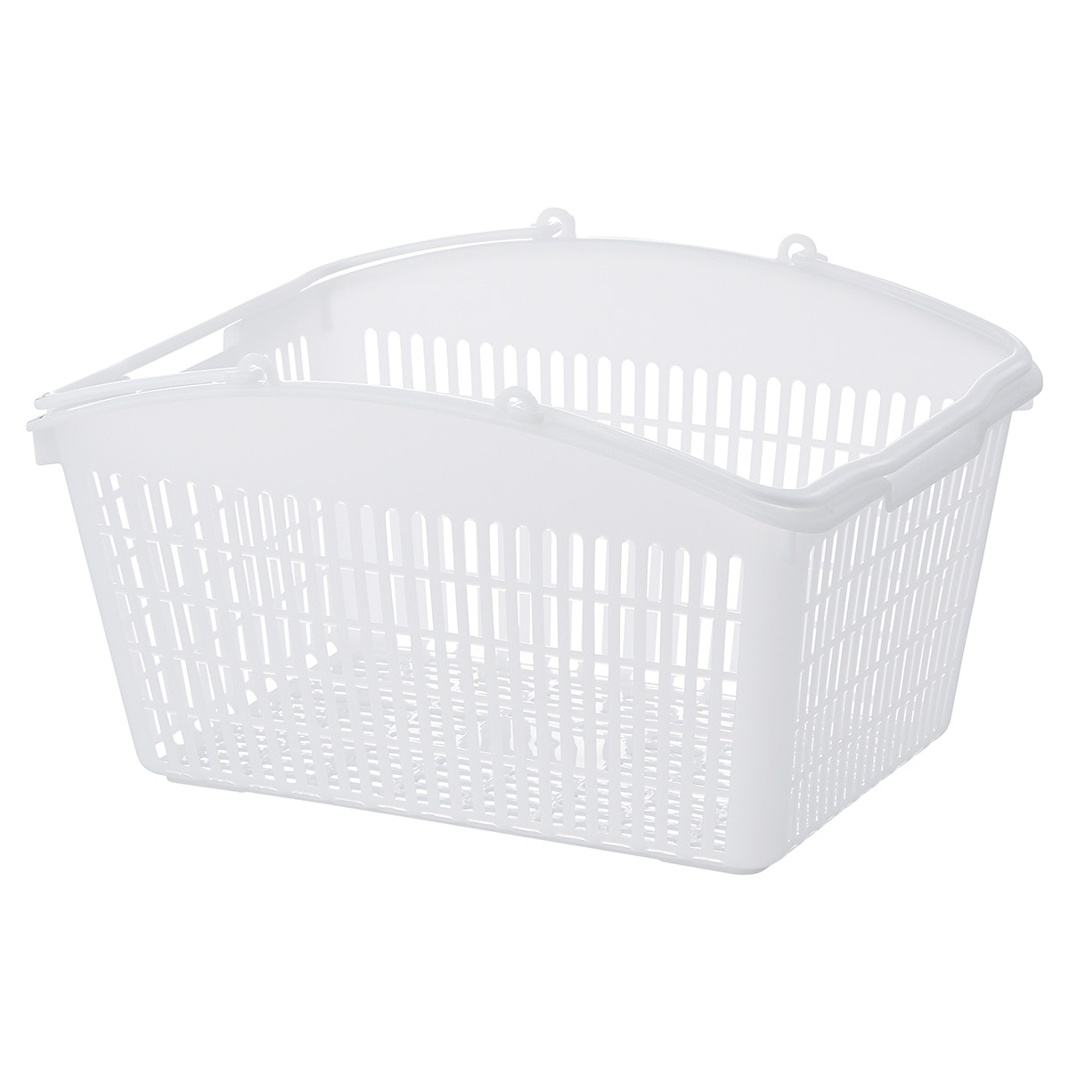 10個】スーパーメイト 山型買い物カゴ 16リットル PB-16 ナチュラルグレー