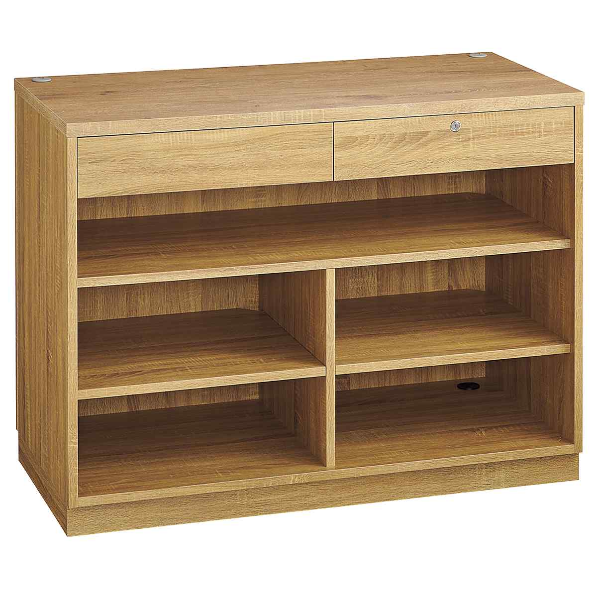 レジカウンター 平台タイプ 幅120cm ラスティック柄〔ストエキ