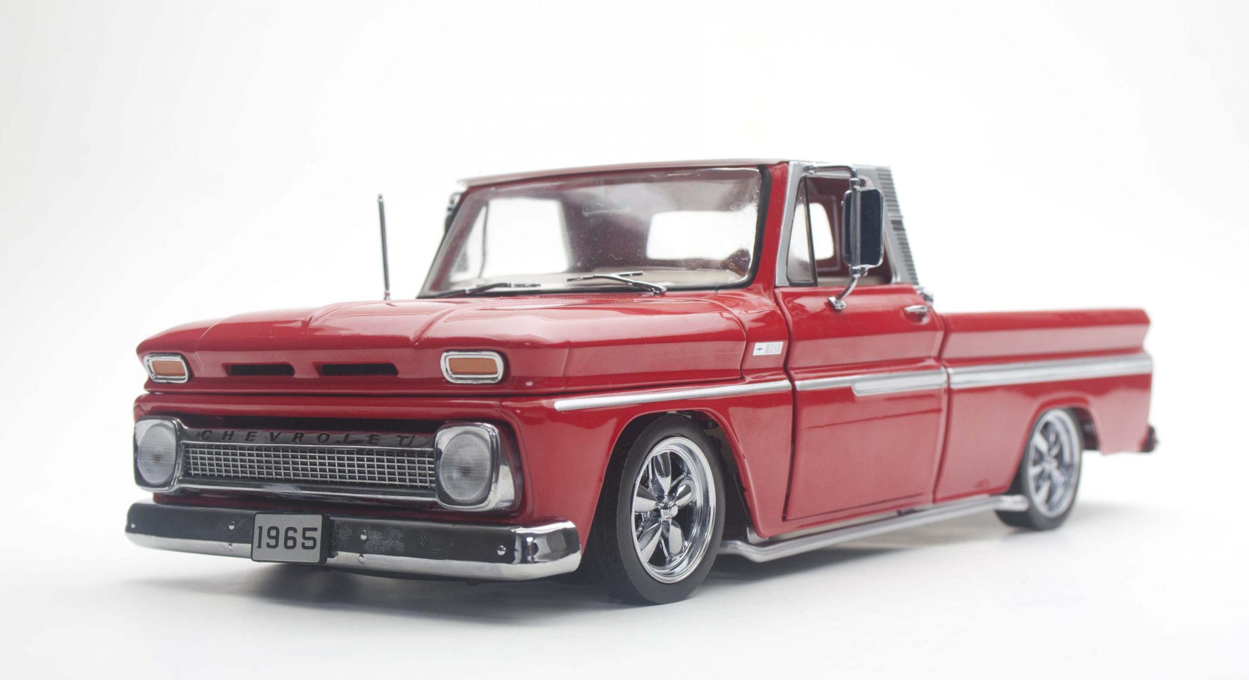1965 Chevrolet C-10 Styleside Pickup Lowrider- Red – sunstarmodelcars