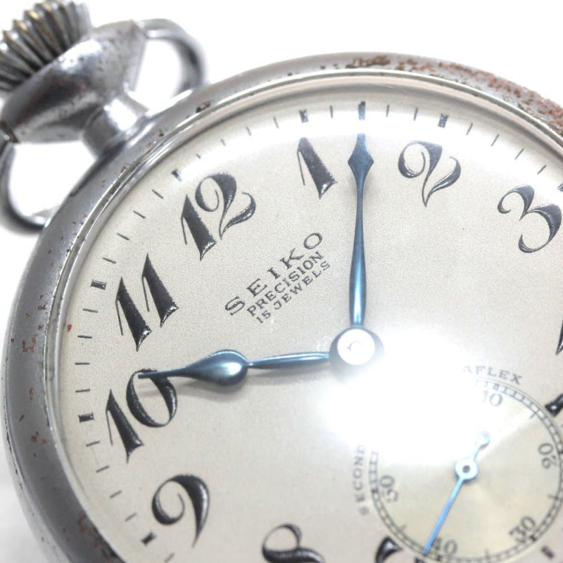 昭和36年の19セイコー鉄道時計/15石/秒針止め機能/絶版時計/19seiko